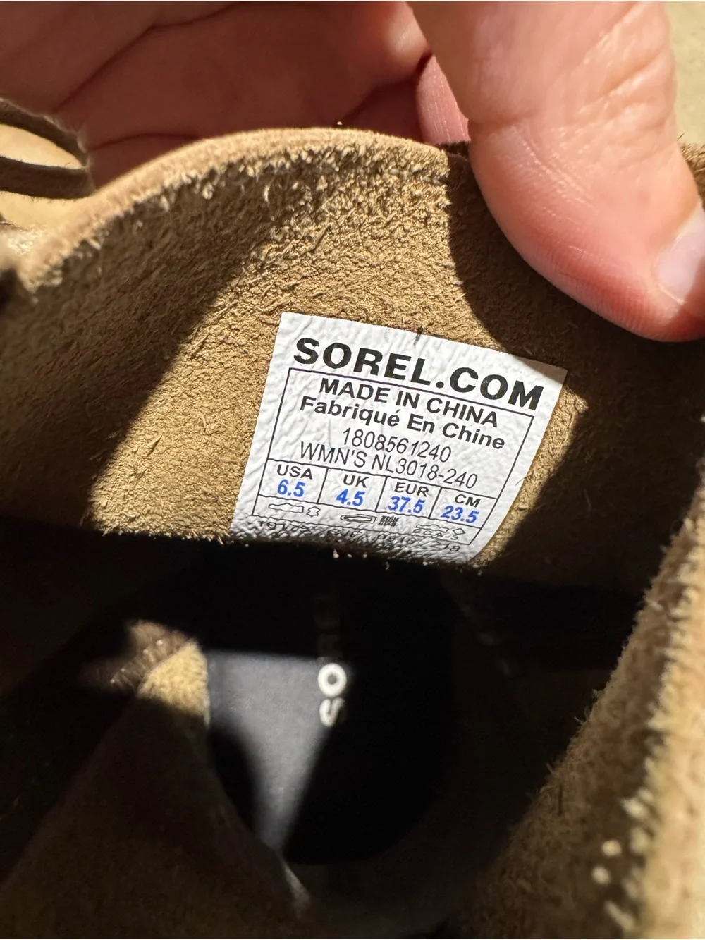 Sorel Joan If Arctic Wedge II Ankle Boots Women Size 6.5 Brown Tan Winter Snow